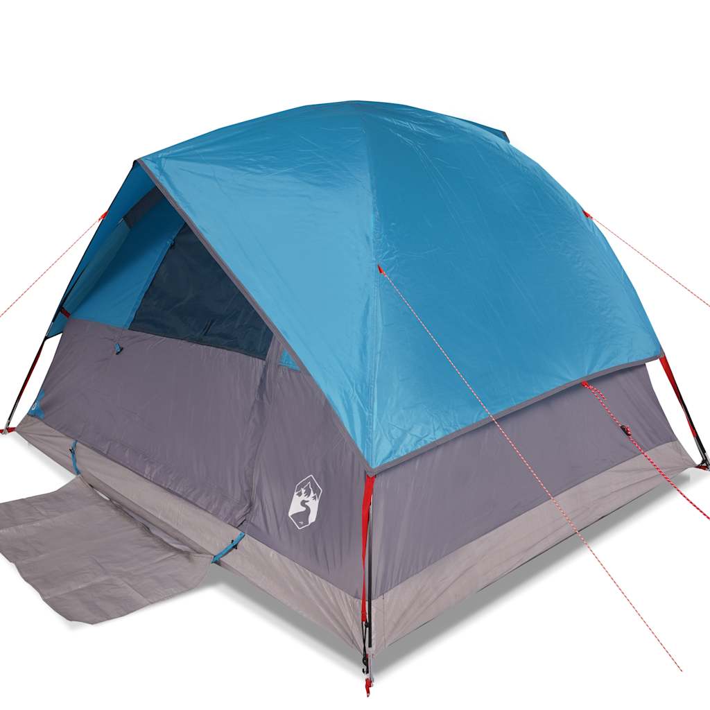 Vidaxl Kuppelzelt für 6 Personen, wasserdicht, blau