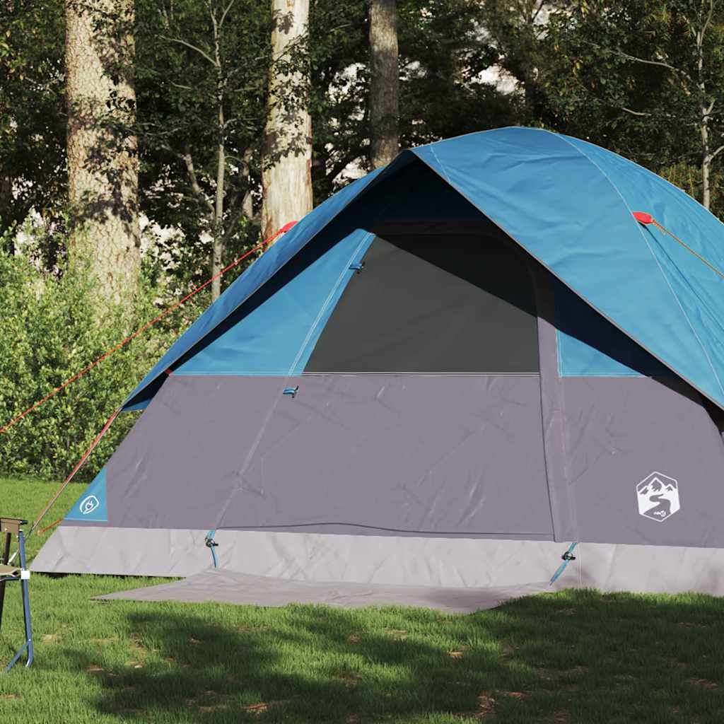 Vidaxl Kuppelzelt für 6 Personen, wasserdicht, blau