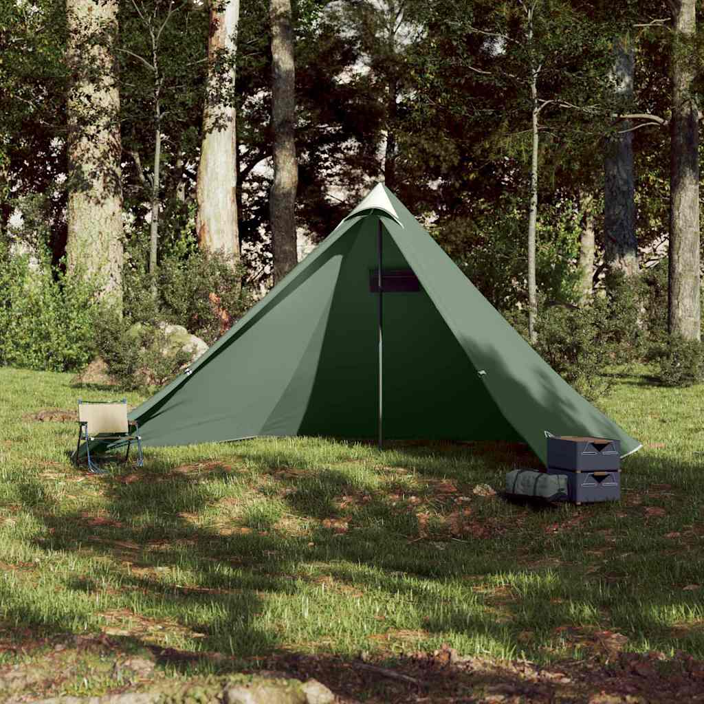 VidaXL 7-Personen-Familien-Tipi-Zelt, wasserdicht, grün