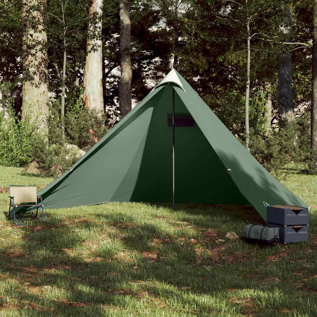 VidaXL 7-Personen-Familien-Tipi-Zelt, wasserdicht, grün