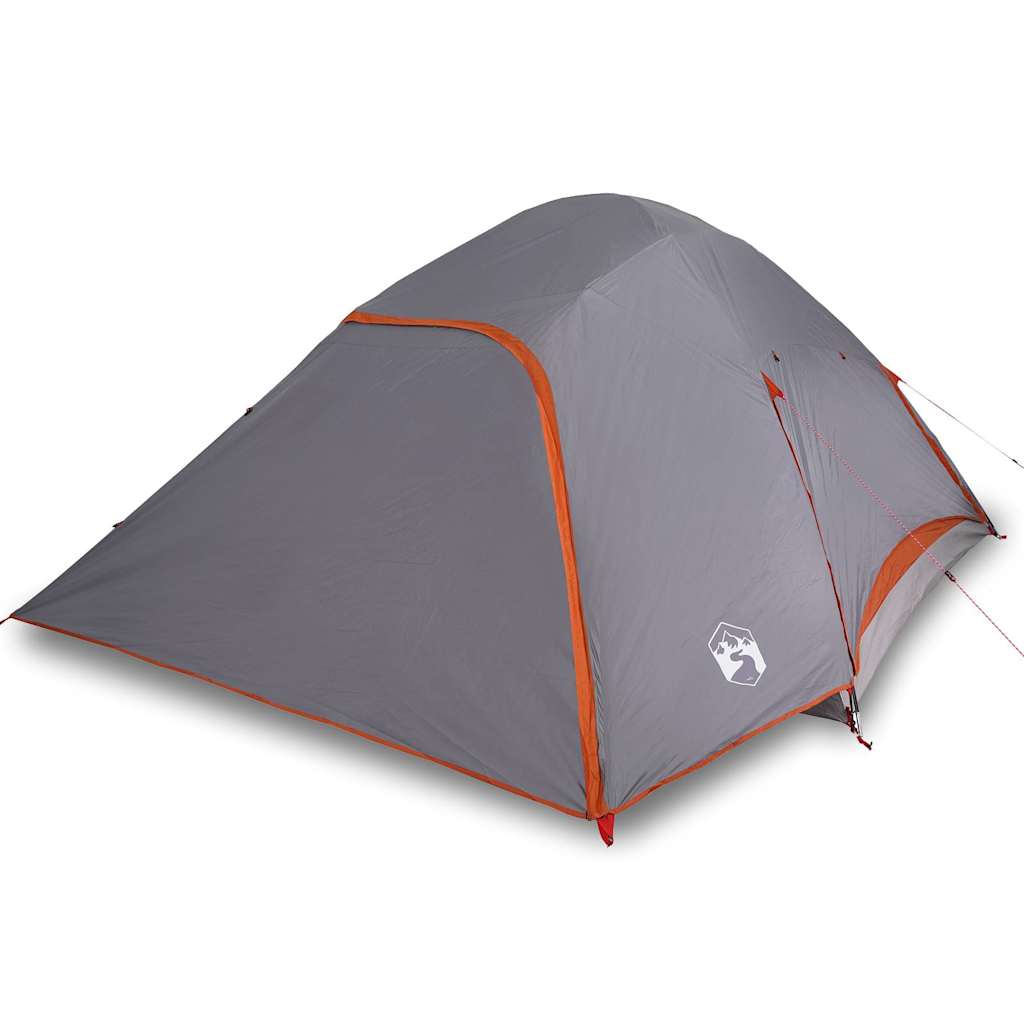 Vidaxl Dome Zelt 6-Personen-Waschmaschinen in Grau und Orange