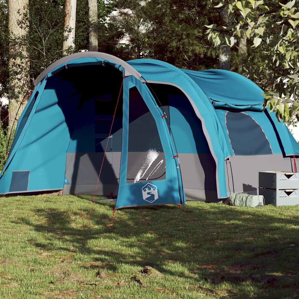 Vidaxl Campingzelt 6-Personen wasserdicht blau