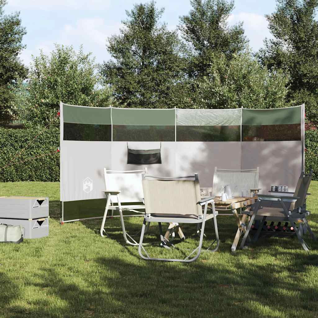 VidaXL Windschutz Camping Wasserdicht 366x152x152 cm Grün