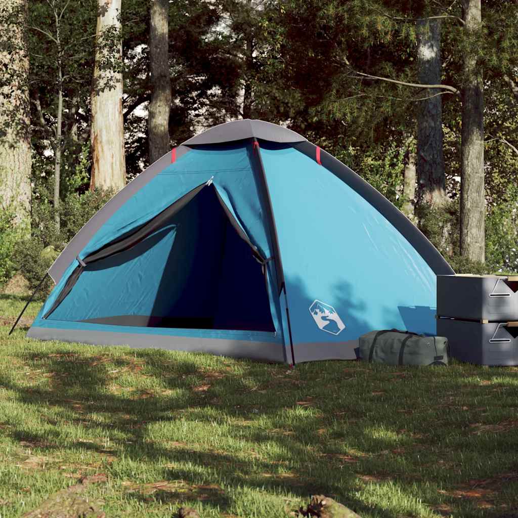 VidaXL Kuppelzelt für 4 Personen, wasserdicht, blau