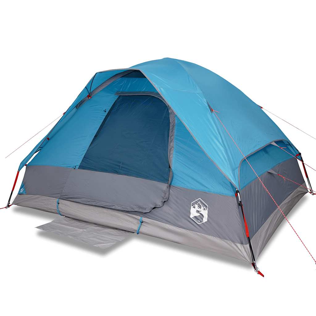 Vidaxl Kuppelzelt für 6 Personen, wasserdicht, blau