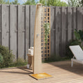 VidaXL Outdoor - Dusche 55x60x224 cm Polyrattan und Akazienholz Beige