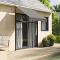 Vidaxx Laifel ausziehbar 150x150 cm Gewebe- und Stahl -Anthrazit