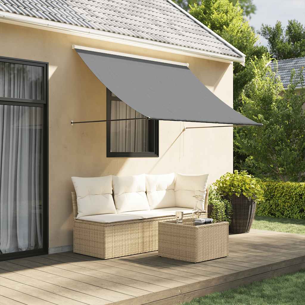 VidaXL Markise 200x150 cm, Stoff und Stahl, Anthrazit