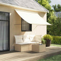 VidaXL Markise 250 x 150 cm, Stoff und Stahl, Creme