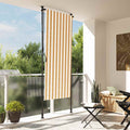 VidaXL Außenrollo 100x270 cm Stoff und Stahl Orange und Weiß