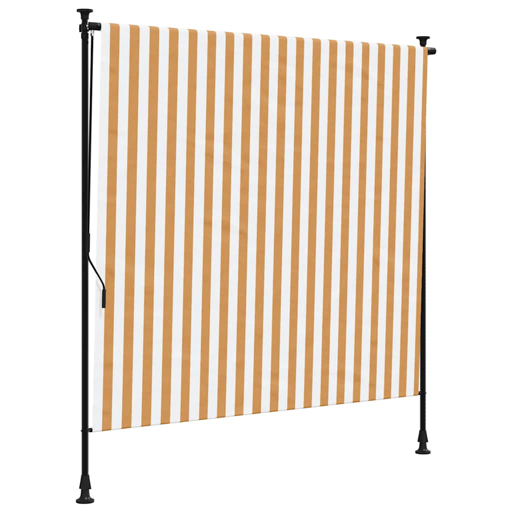 VidaXL Rollo für den Außenbereich, 150 x 270 cm, Stoff und Stahl, orange und weiß