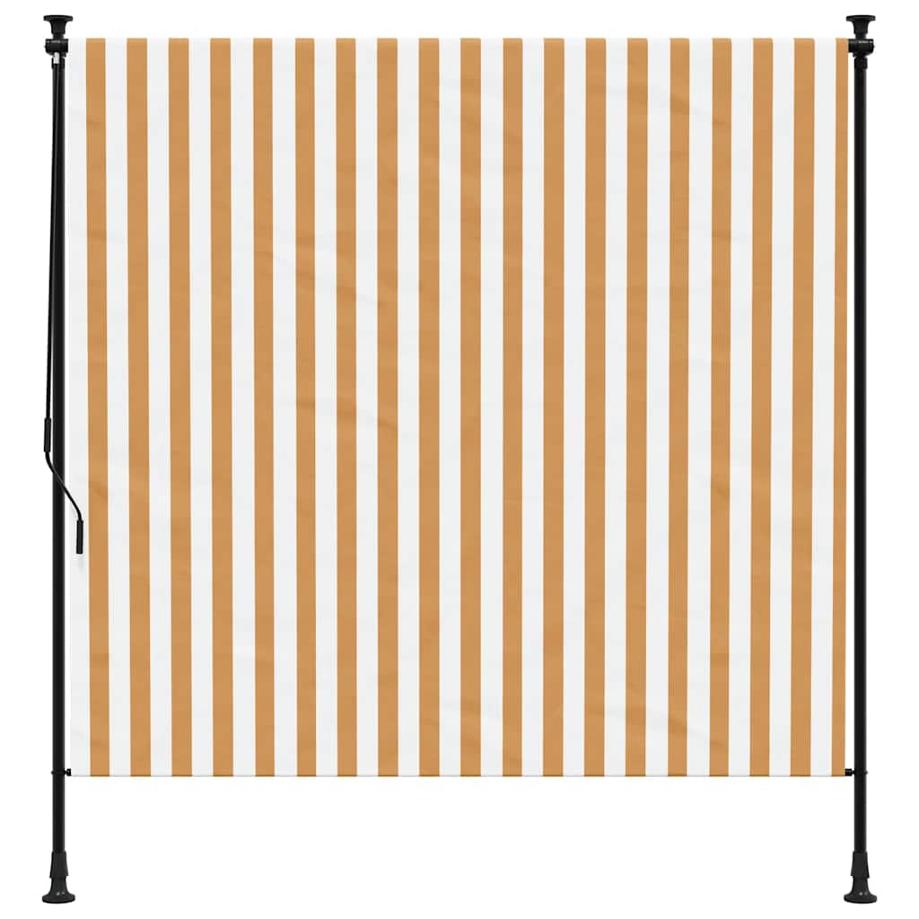 VidaXL Rollo für den Außenbereich, 150 x 270 cm, Stoff und Stahl, orange und weiß