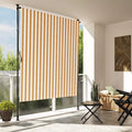 VidaXL Rollo für den Außenbereich, 150 x 270 cm, Stoff und Stahl, orange und weiß
