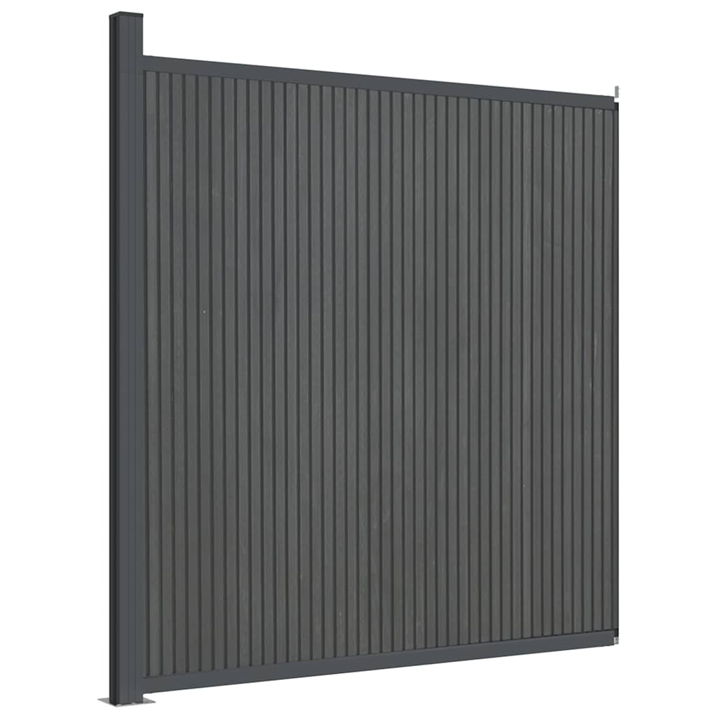 Vidaxl schuttingpaneel 173x186 cm hkc grijs