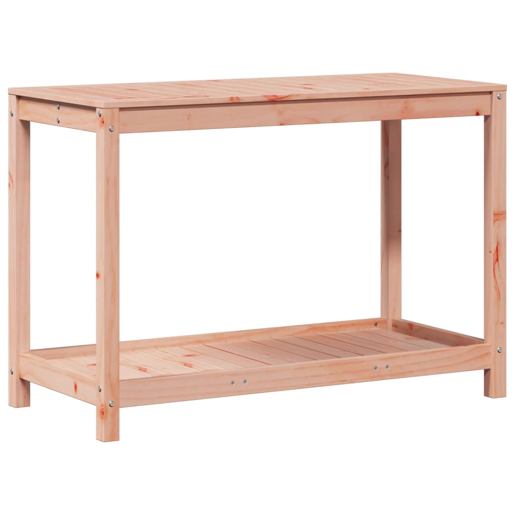 VidaXL Botto Tisch mit Regal 108x50x75 cm Massivholz Douglasie