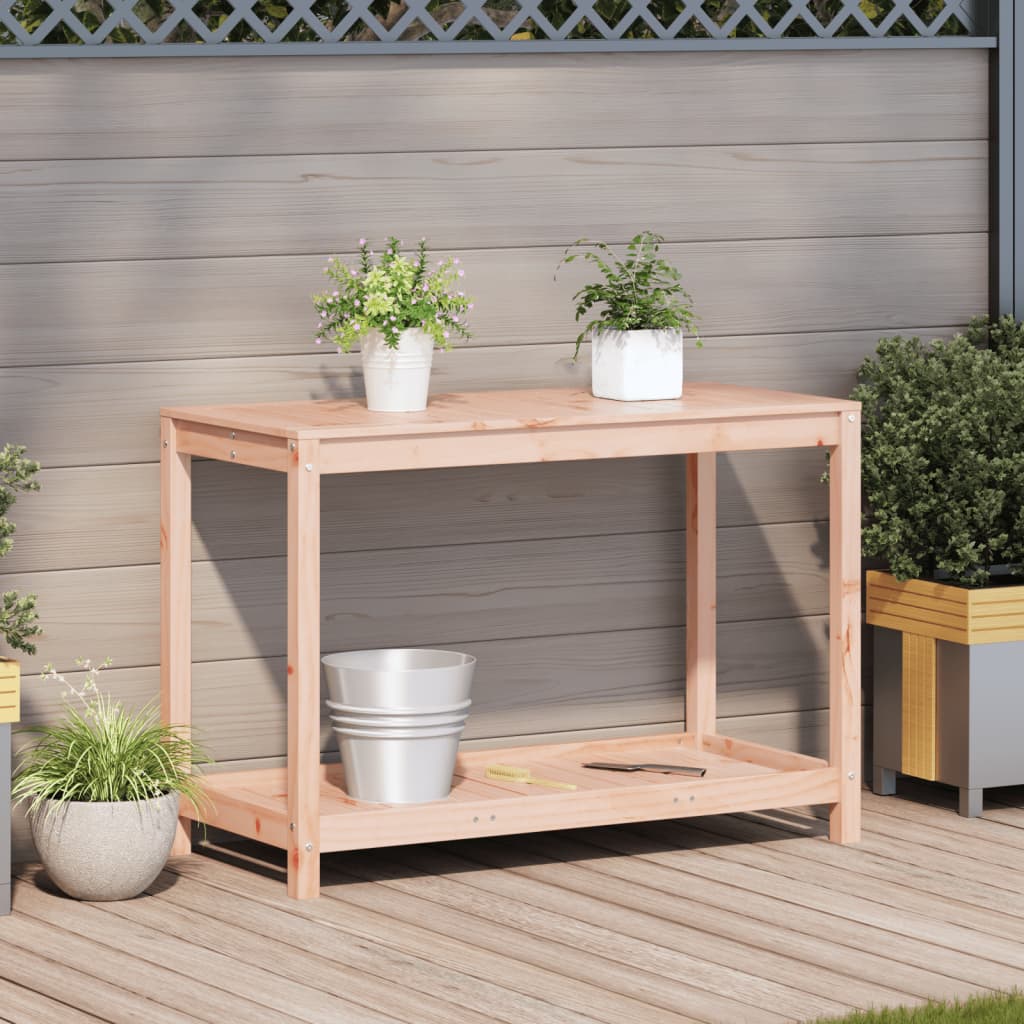 VidaXL Botto Tisch mit Regal 108x50x75 cm Massivholz Douglasie
