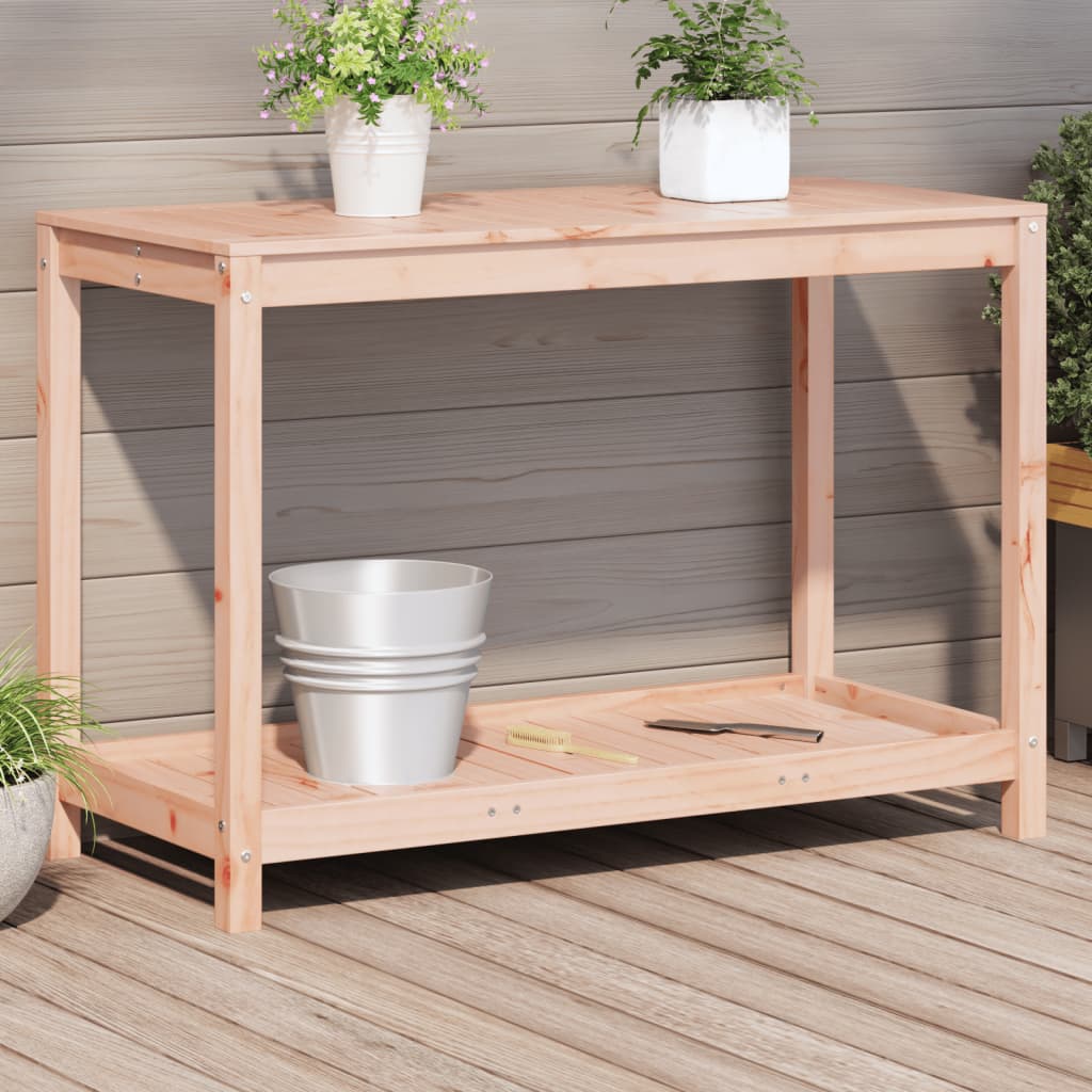 VidaXL Botto Tisch mit Regal 108x50x75 cm Massivholz Douglasie