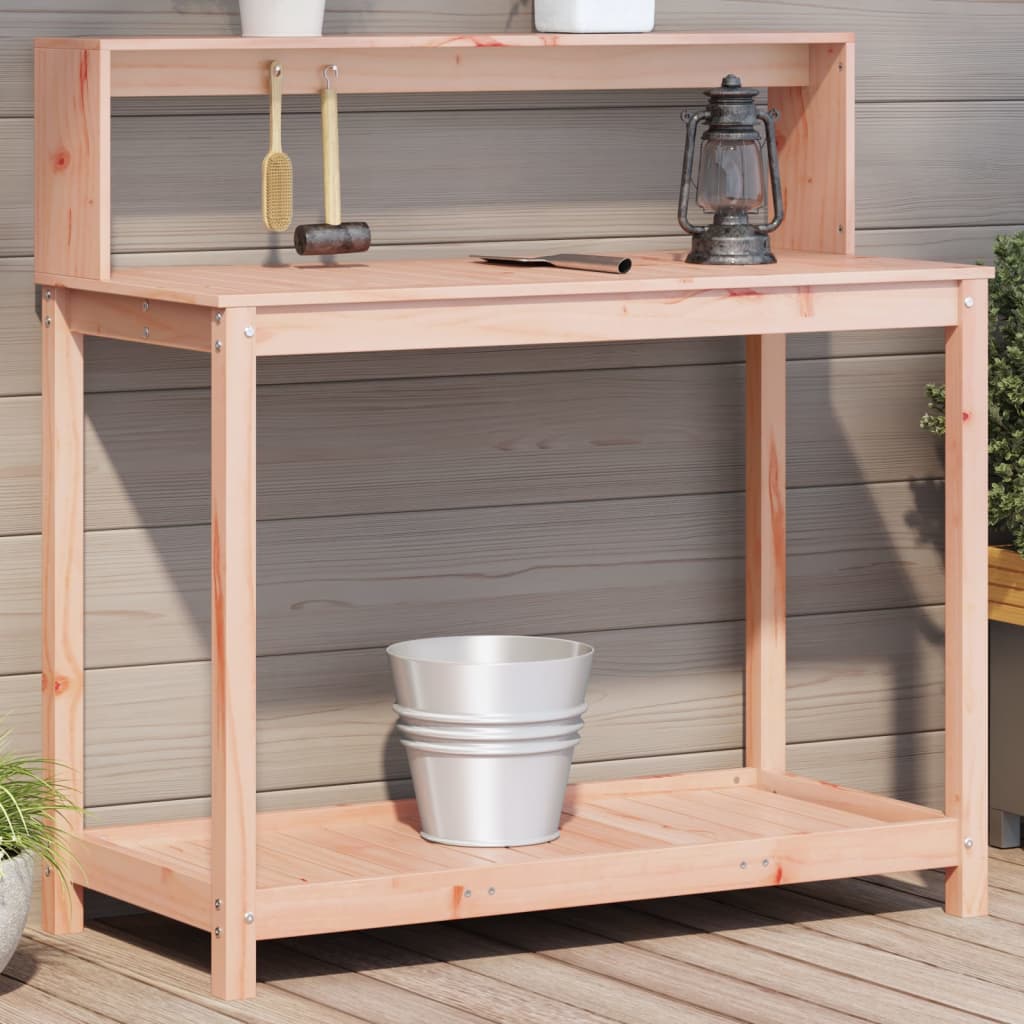 VidaXL Untertisch mit Regalen 108x50x109,5 cm Massivholz Douglasie
