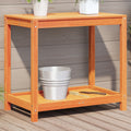 Vidaxl Botto Tisch mit Regal 82,5 x 50 x 75 cm Festkiefer Wäschebraun