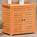 VidaXL Botto Tisch mit Regalen 82,5x50x86,5 cm Kiefernholzbraun
