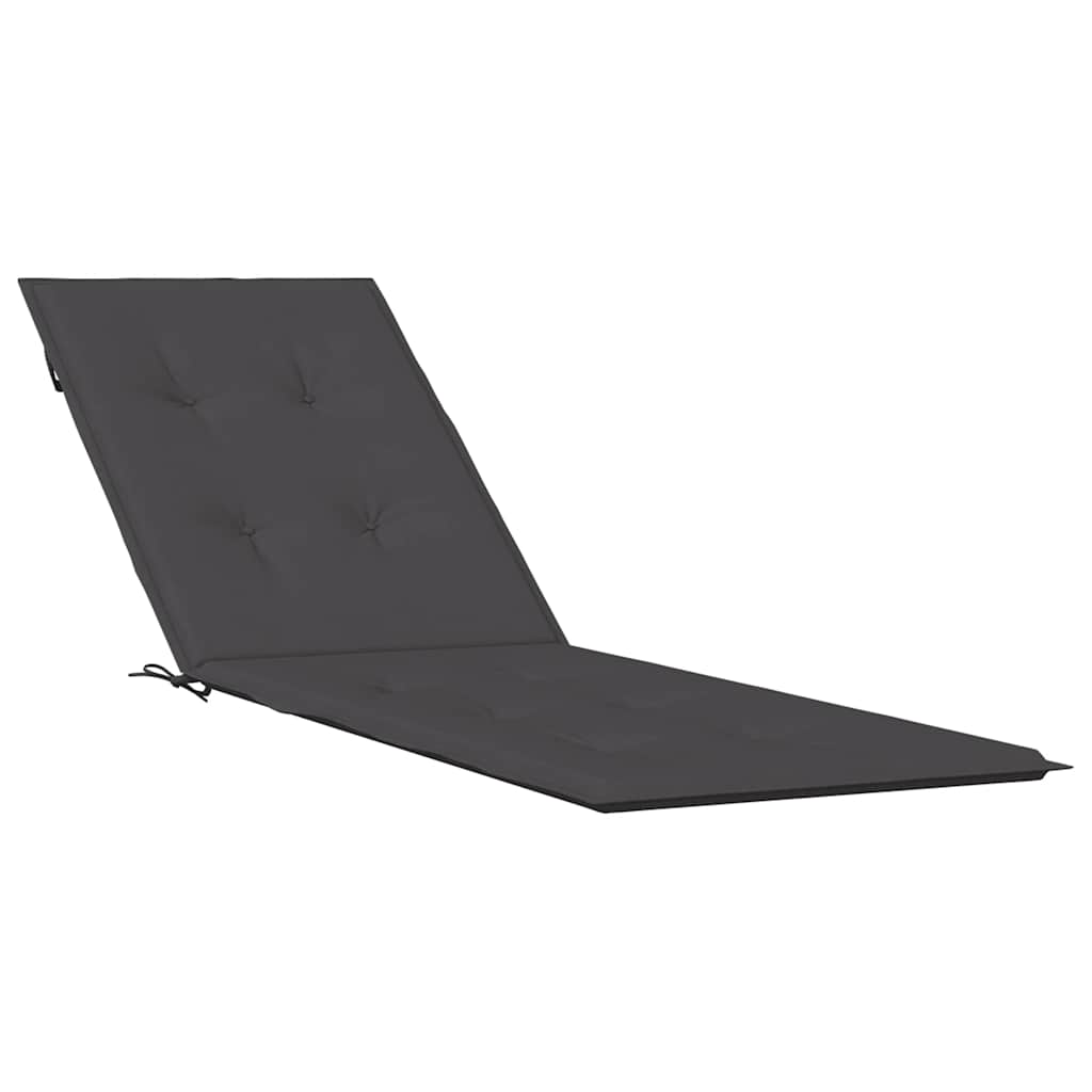 VidaXL Terrassenstuhlkissen (75+105)x50x3 cm Stoff, meliertes Anthrazit
