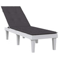 VidaXL Terrassenstuhlkissen (75+105)x50x3 cm Stoff, meliertes Anthrazit