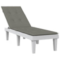 Vidaxl terrasstoelkussen (75+105) x 50 x 4 cm stof gemêleerd donkergrijs