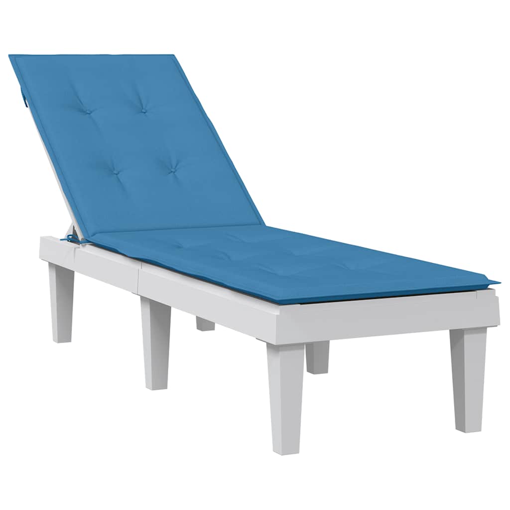 Vidaxl terrasstoelkussen (75+105) x 50 x 4 cm stof gemêleerd blauw