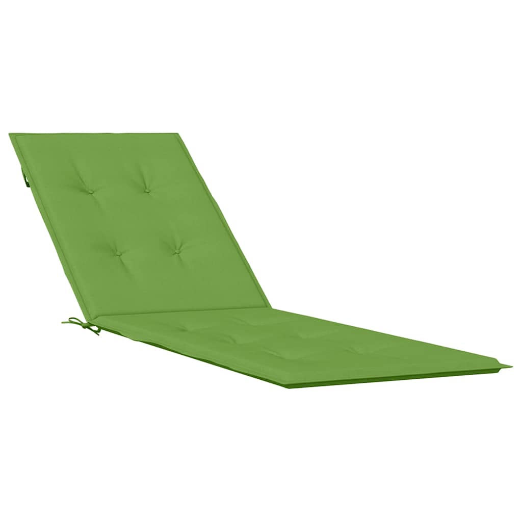 VidaXL Terrassenstuhlkissen (75+105) x50x3 cm Gemischt grüner Stoff