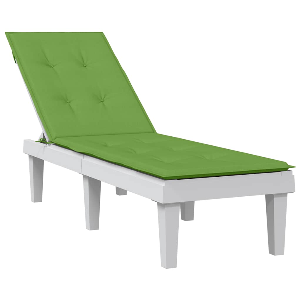 VidaXL Terrassenstuhlkissen (75+105) x50x3 cm Gemischt grüner Stoff