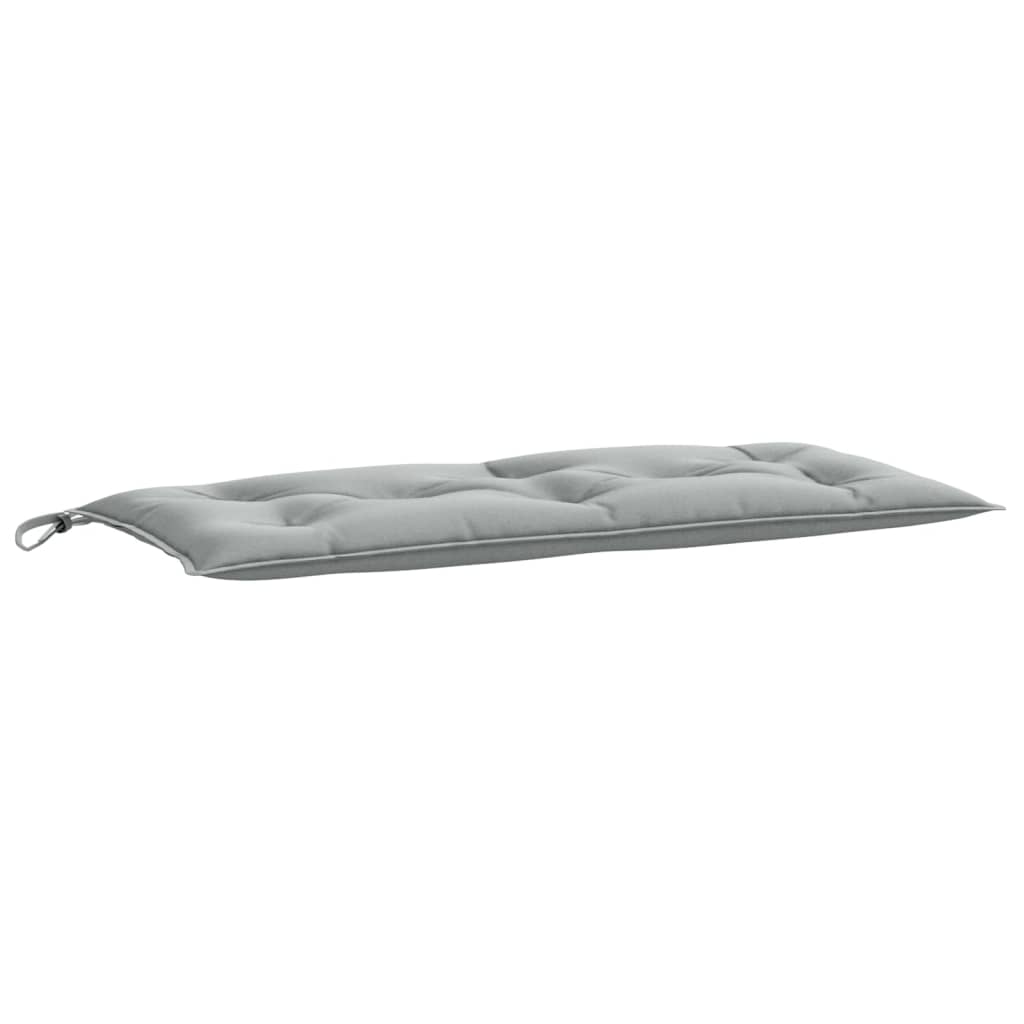 VidaXL Gartenbankkissen 100x50x7 cm, melierter Stoff, Hellgrau