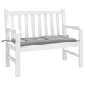 VidaXL Gartenbankkissen 100x50x7 cm, melierter Stoff, Hellgrau