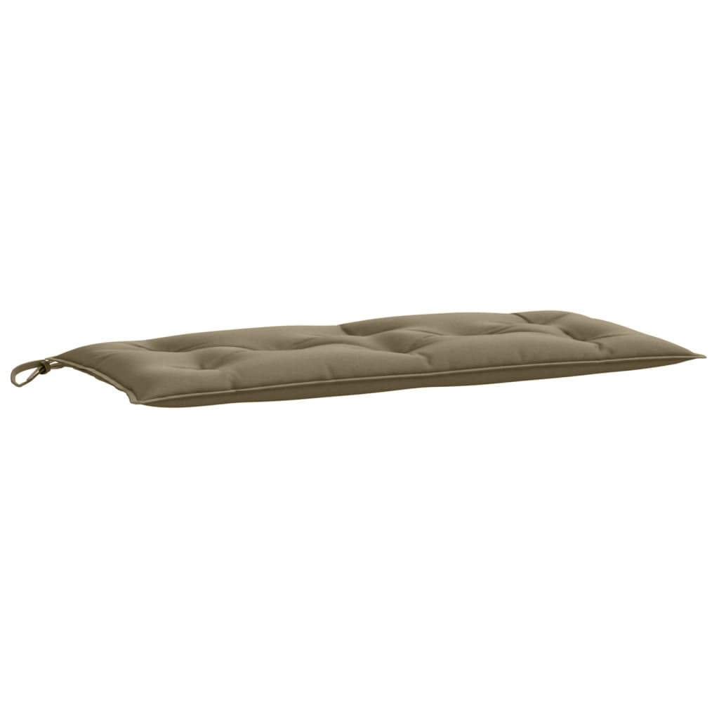 VidaXL Gartenbankkissen 100x50x7 cm, melierter taupefarbener Stoff