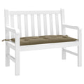 VidaXL Gartenbankkissen 100x50x7 cm, melierter taupefarbener Stoff