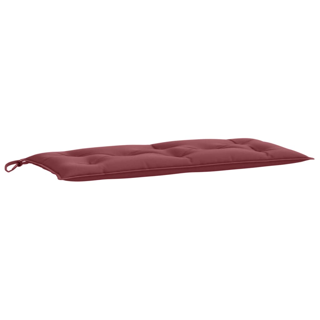 VidaXL Gartenbankkissen 100x50x7 cm, melierter Stoff, weinrot