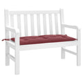 VidaXL Gartenbankkissen 100x50x7 cm, melierter Stoff, weinrot
