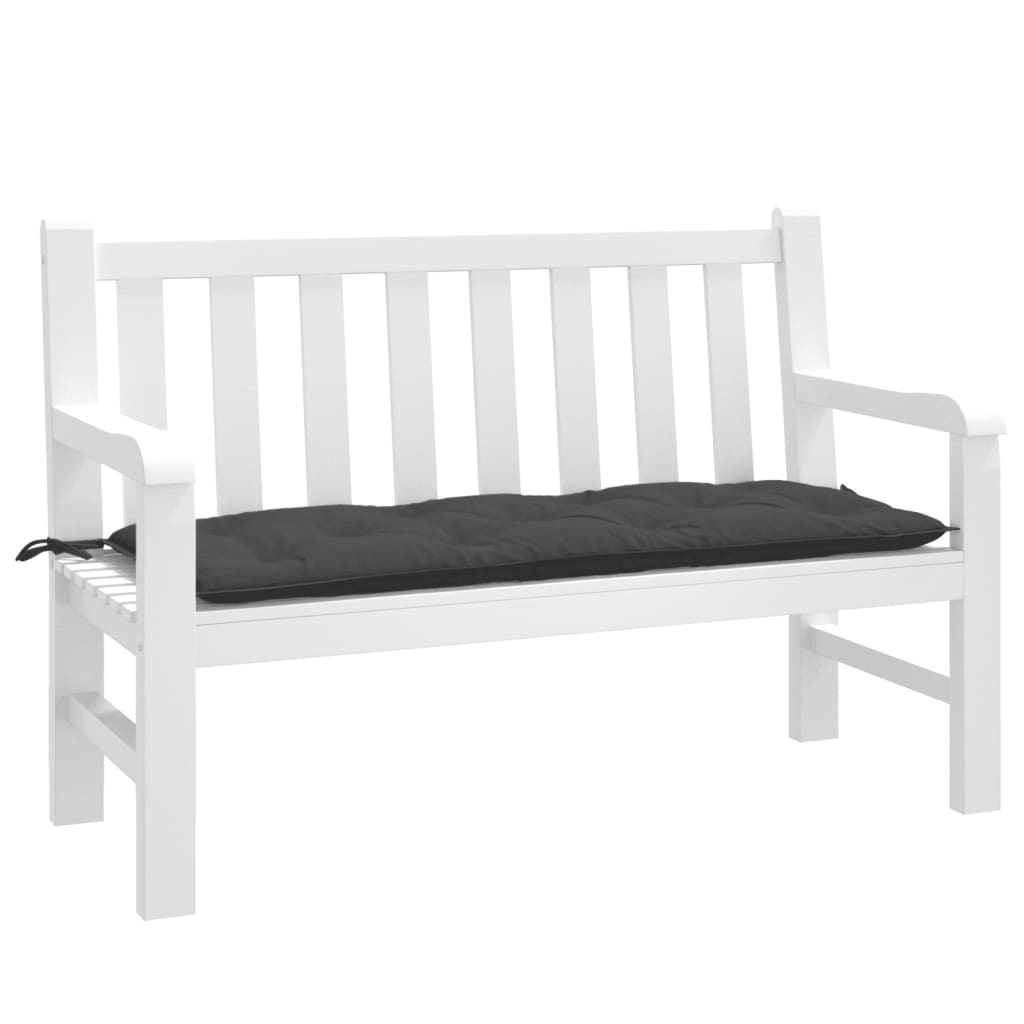 VidaXL Gartenbankkissen 120x50x7 cm Stoff, meliert, Anthrazit