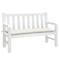 Vidaxl tuinbankkussen 120x50x7 cm stof gemêleerd crèmekleurig