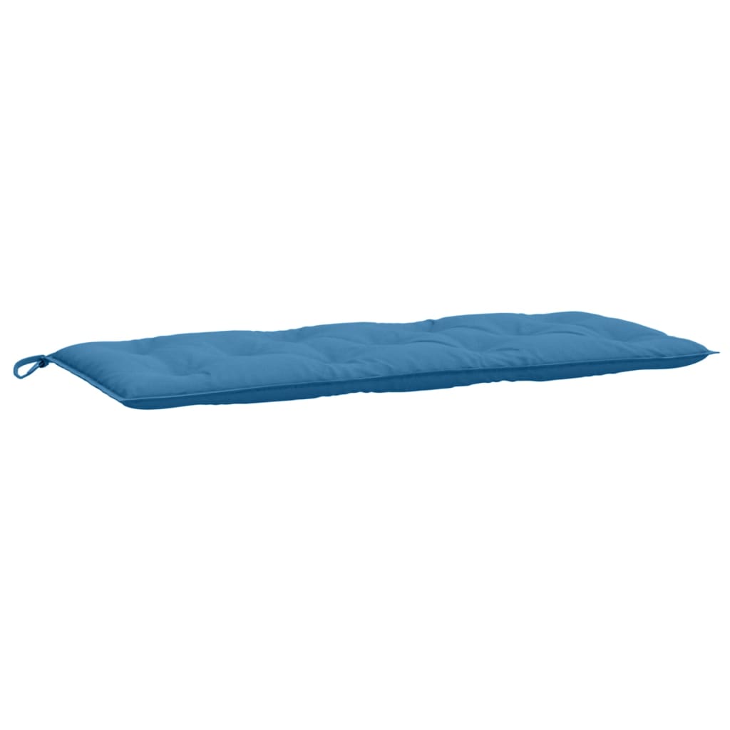 VidaXL Gartenbankkissen 120x50x7 cm, melierter Stoff, Blau
