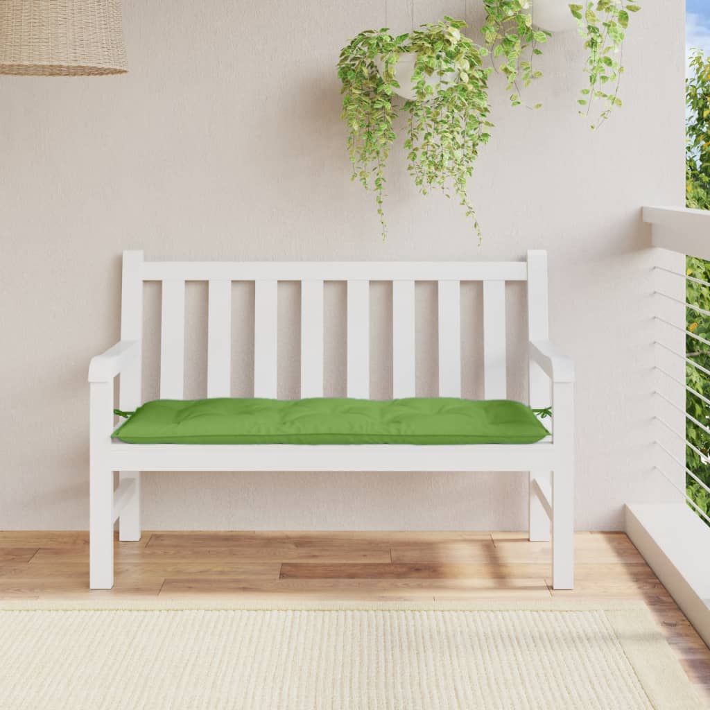 VidaXL Gartenbankkissen 120x50x7 cm Stoff, meliertes Grün