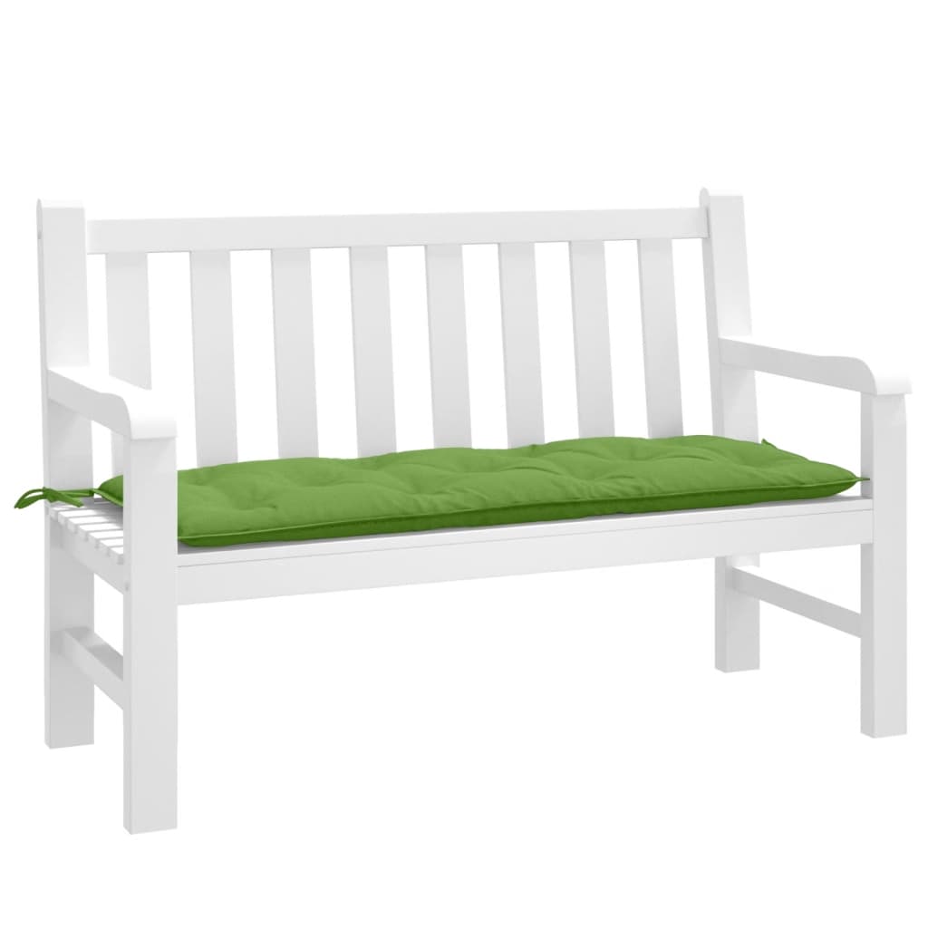 VidaXL Gartenbankkissen 120x50x7 cm Stoff, meliertes Grün