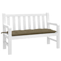 VidaXL Gartenbankkissen 120x50x7 cm, melierter taupefarbener Stoff