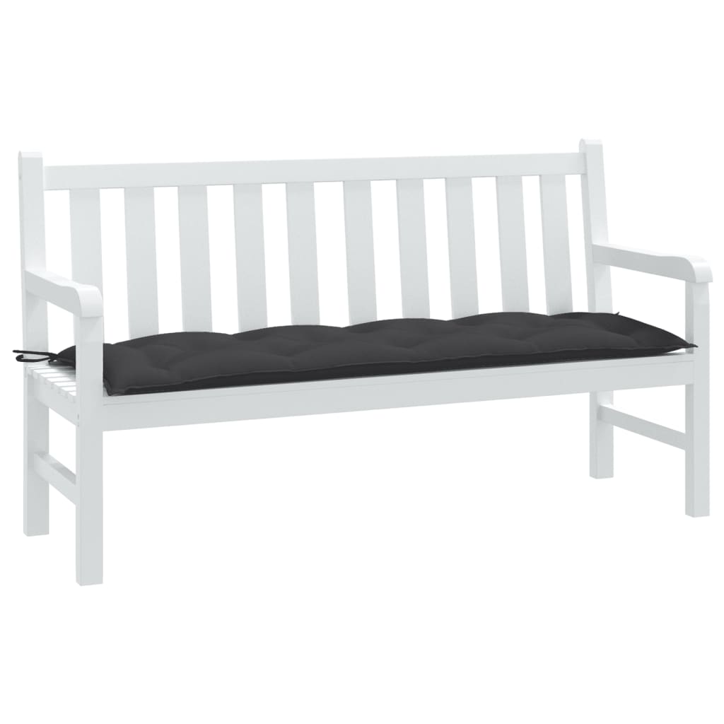 VidaXL Gartenbankkissen 150x50x7 cm Stoff, meliert, Anthrazit