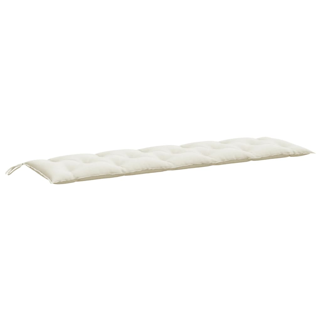 VidaXL Gartenbankkissen 180x50x7 cm, melierter Stoff, cremefarben
