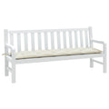 Vidaxl tuinbankkussen 180x50x7 cm stof gemêleerd crèmekleurig