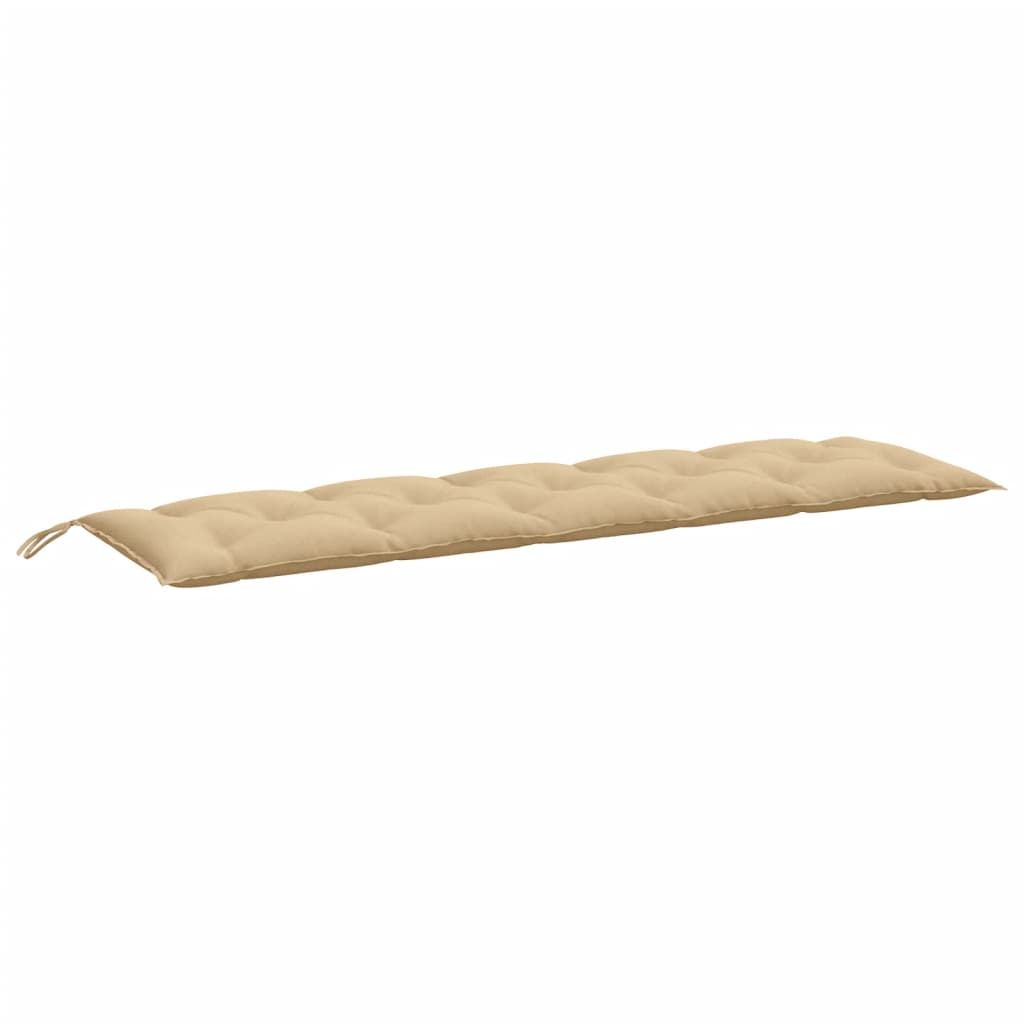 VidaXL Gartenbankkissen 180x50x7 cm, melierter beigefarbener Stoff