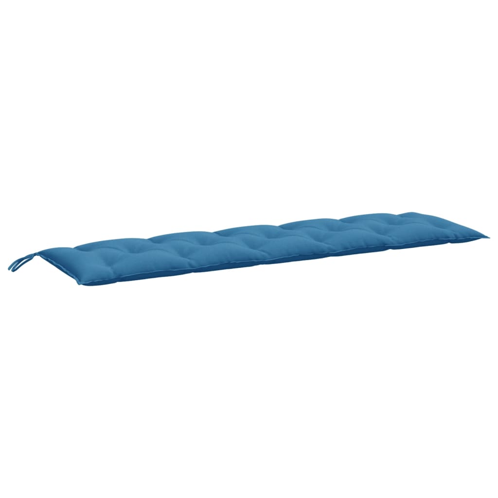 VidaXL Gartenbankkissen 180x50x7 cm, melierter Stoff, Blau