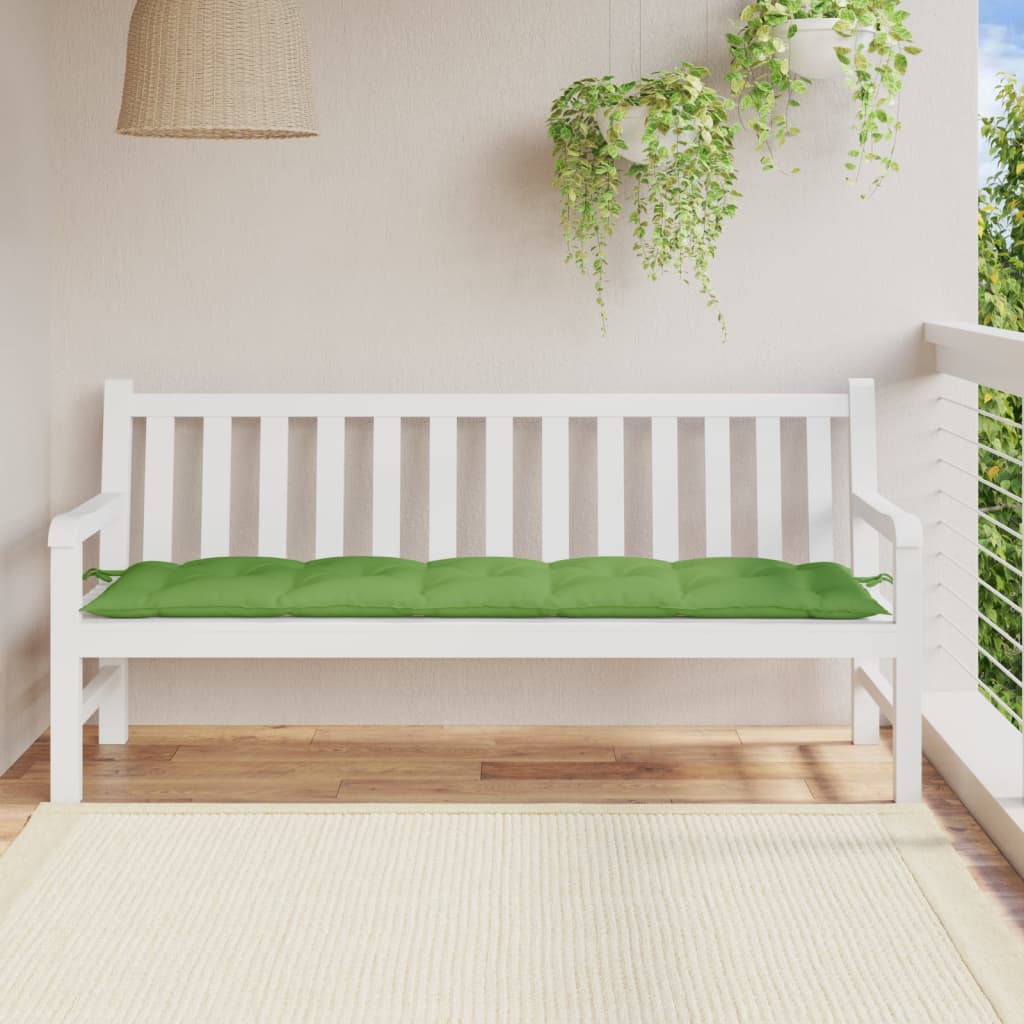 VidaXL Gartenbankkissen 180x50x7 cm Stoff, meliertes Grün