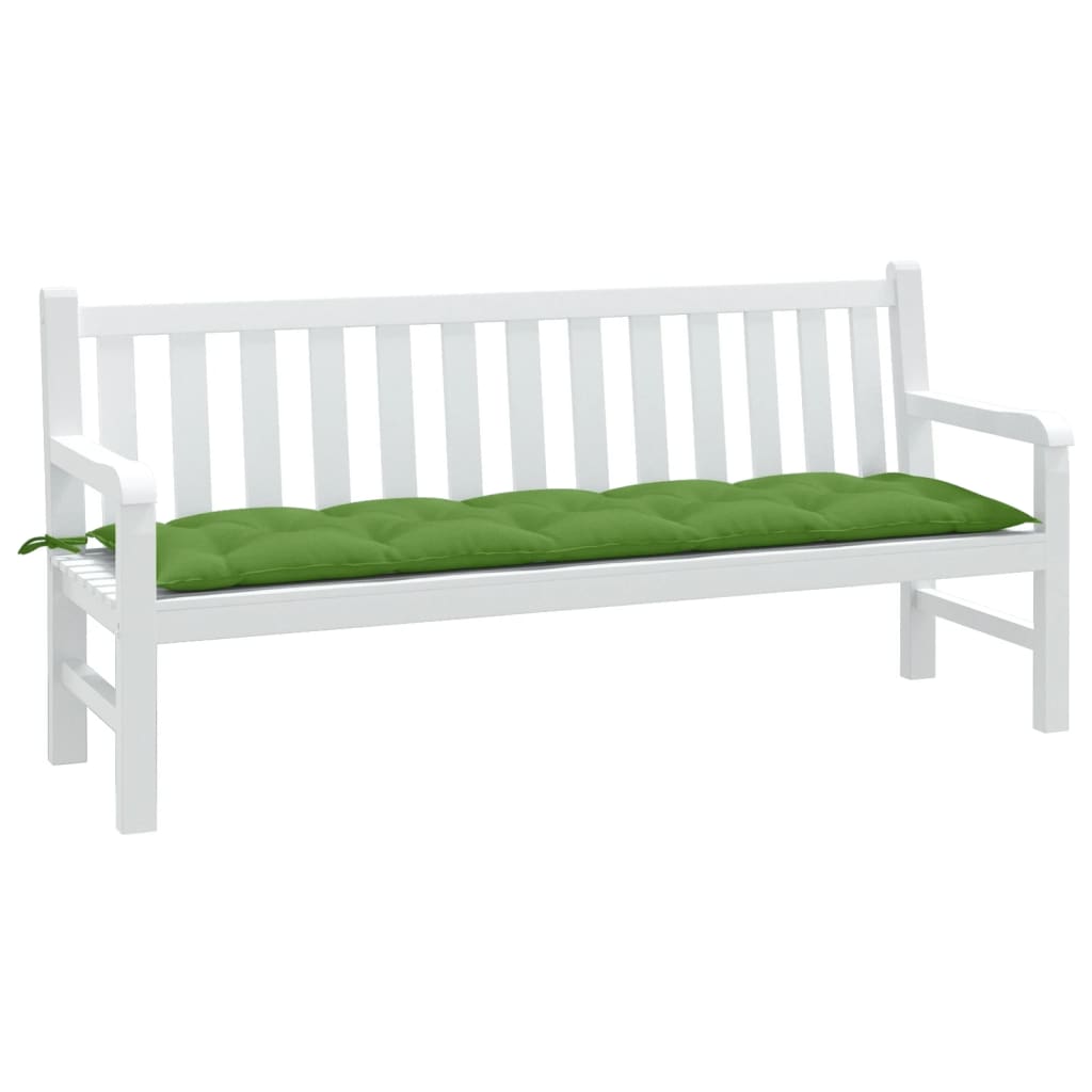 VidaXL Gartenbankkissen 180x50x7 cm Stoff, meliertes Grün