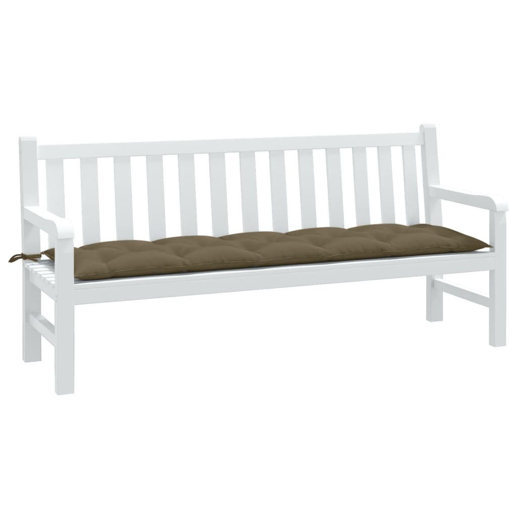 VidaXL Gartenbankkissen 180x50x7 cm, melierter taupefarbener Stoff